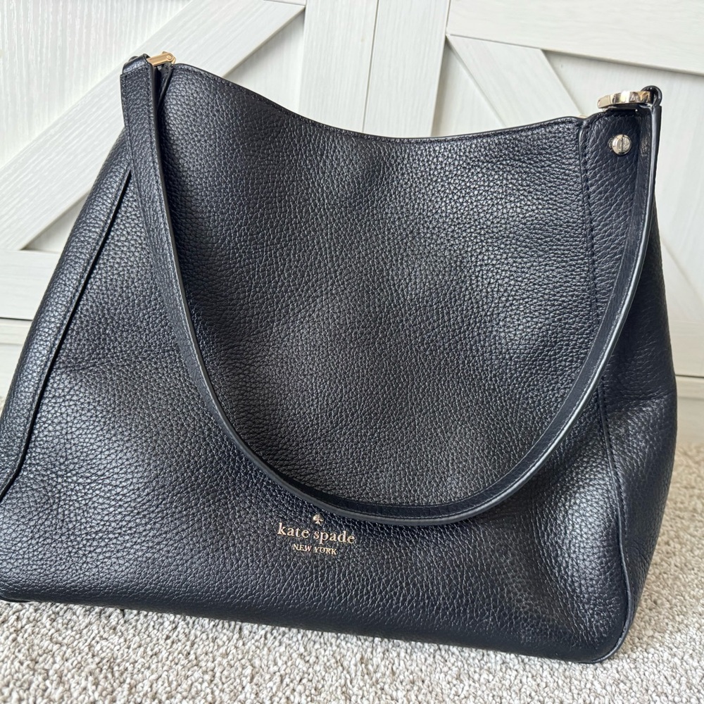 Kate Spade Black Leather Shoulder Bag